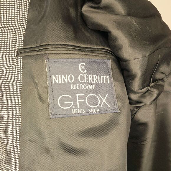 VTG Nino Cerruti Rue Royale Wool Suit Jacket Mens Blazer - Picture 3 of 4